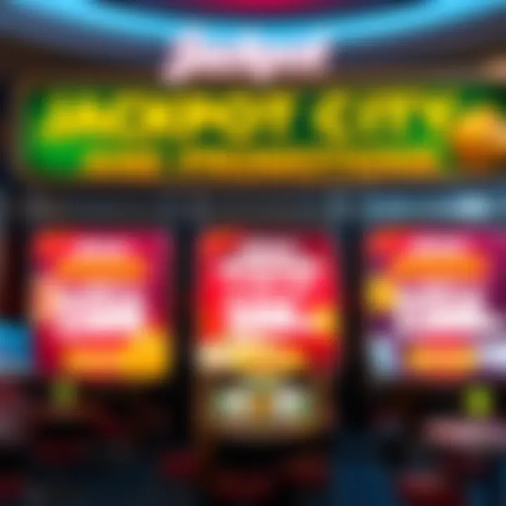 Attractive promotional banners highlighting bonuses and offers