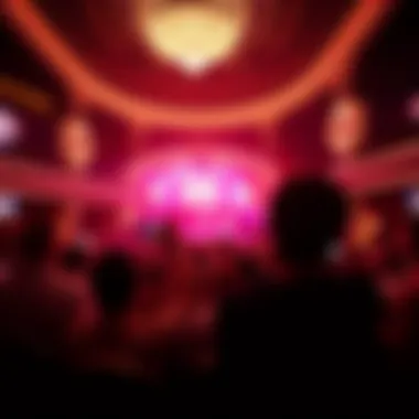 An iconic Las Vegas venue showcasing a residency event filled with enthusiastic fans