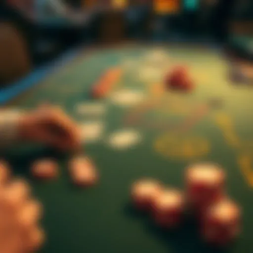 Strategic Texas Hold'em table layout