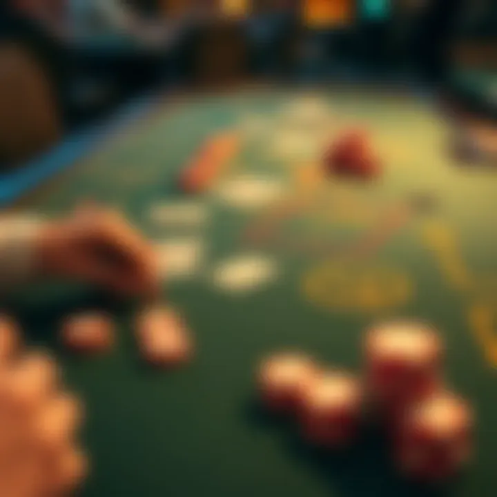 Strategic Texas Hold'em table layout