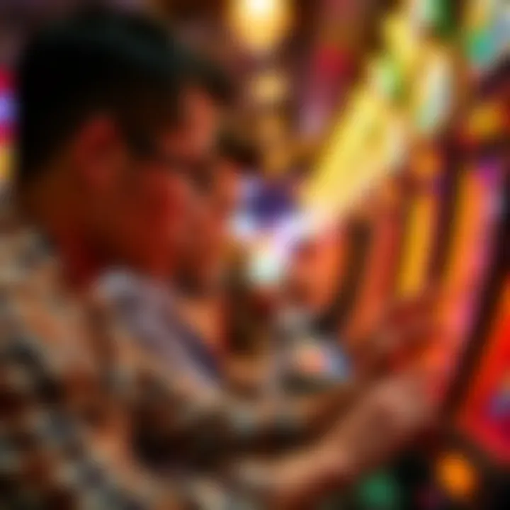 A focused player analyzing strategies for winning