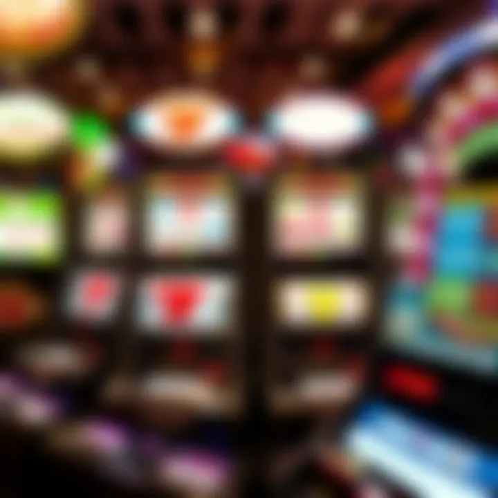 A collection of slot machine symbols and payouts