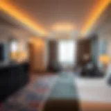 Luxurious guest room at MGM Casino Springfield Hotel