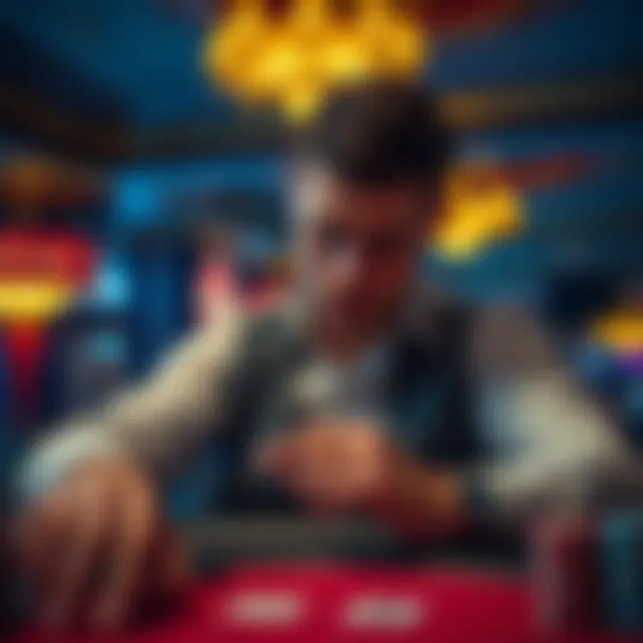 Enhancing Poker Skills Illustration of a player enhancing their Mississippi Stud Poker skills