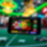 User-Friendly Mobile Casino Interface Mobile casino interface showcasing various games