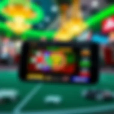 User-Friendly Mobile Casino Interface Mobile casino interface showcasing various games