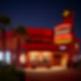 Exterior view of an affordable hotel in Las Vegas