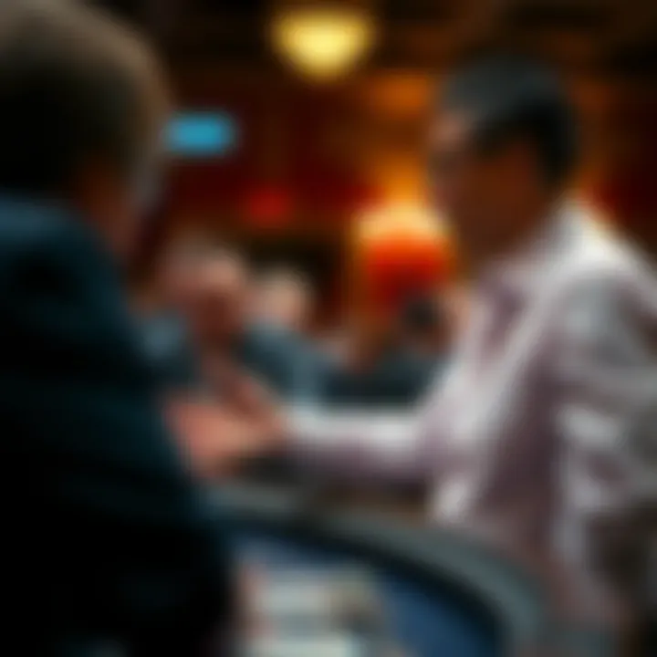 Instructor guiding students during a practical class