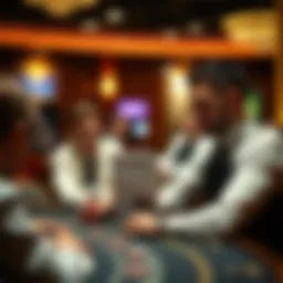 Casino dealer training session in progress