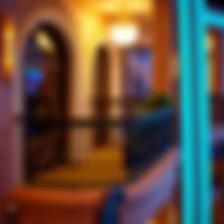 Intricate Design Elements of the Balcony Architectural details of a balcony at New York, New York hotel