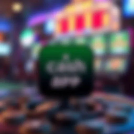 Cash App: Your Gateway to Online Gambling Cash App logo with digital currency symbols