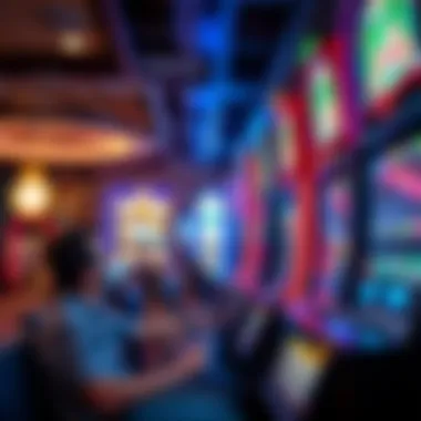 Casino ambiance showcasing players enjoying their time