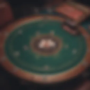 An overview of an Orleans Poker table setup