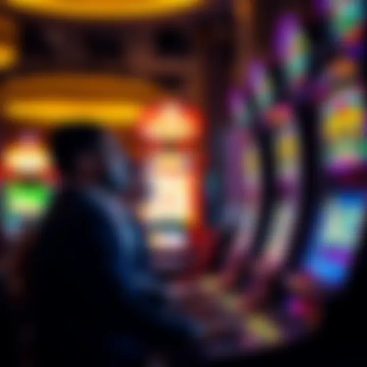 Artistic representation of the psychological effects of slot gaming on players