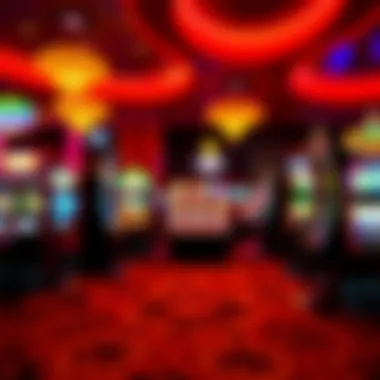 Vibrant gaming floor at Rio Casino with various slot machines