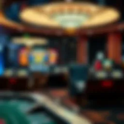 Virtual casino environment showcasing Riversweeps credits