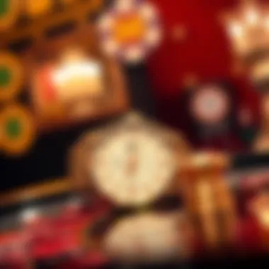 Elegance in Gaming A roulette table watch set against a luxurious gaming backdrop, highlighting its elegance.