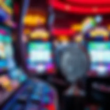 An illustration of the gameplay mechanics involving Silver Strike coins at a slot machine