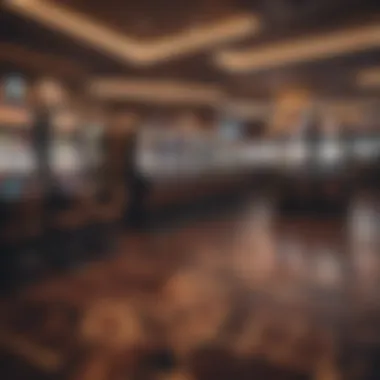 Interior shot of gaming floor highlighting various slot machines