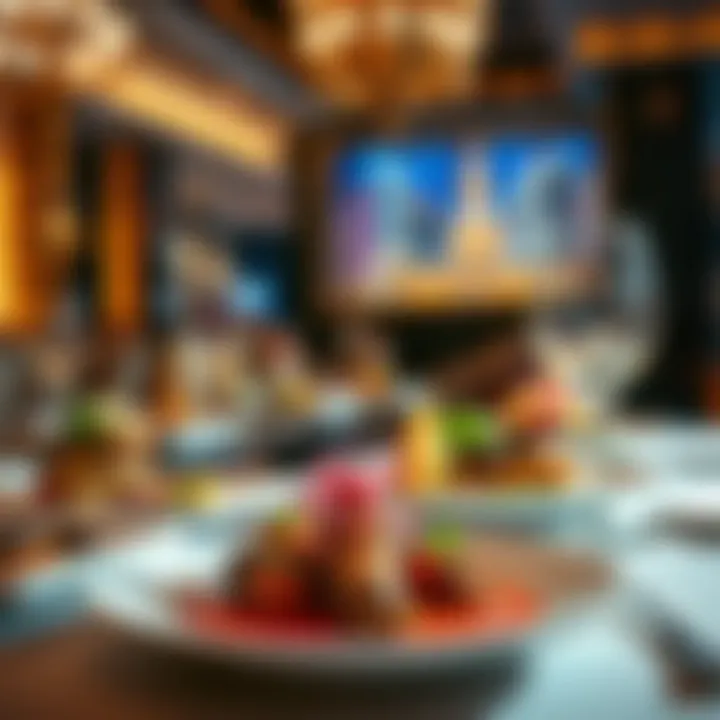 Exquisite Dining Options at South Pointe Luxurious dining setup showcasing gourmet dishes