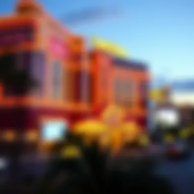 Stunning Night View of South Pointe Casino Spectacular view of the casino's exterior at night