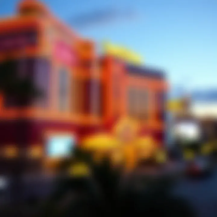 Stunning Night View of South Pointe Casino Spectacular view of the casino's exterior at night