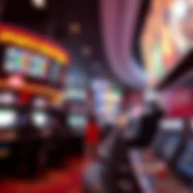 Vibrant Sports Betting Environment A bustling sports betting environment