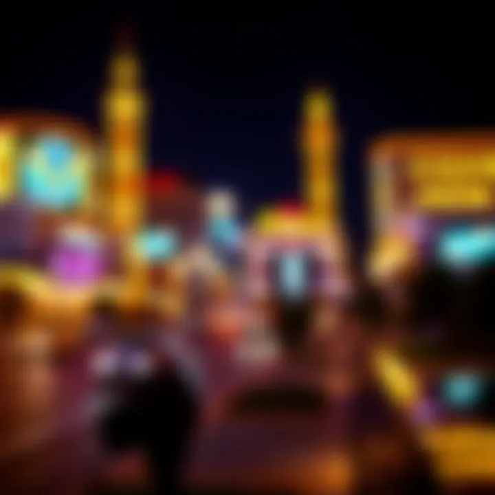 Illuminated Las Vegas Strip Vibrant Las Vegas Strip illuminated at night