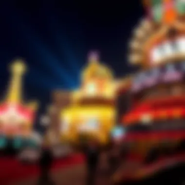 Atmospheric view of an Italian casino at night