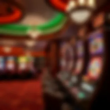 Vibrant gaming environment with Italian-inspired decor