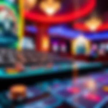 An advanced technology interface used in live casino apps with interactive features.