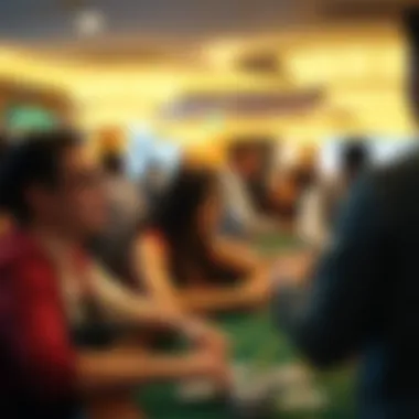 Engaged players enjoying a casino atmosphere