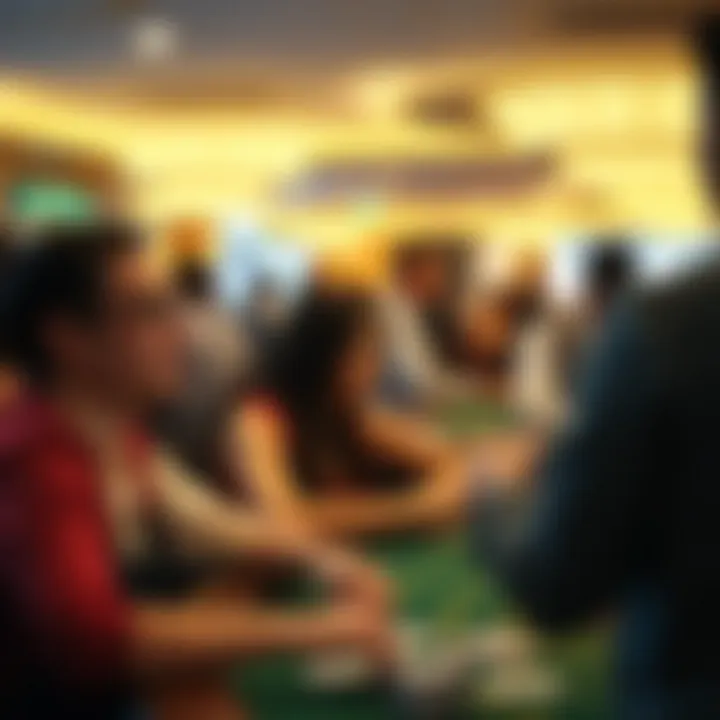 Engaged players enjoying a casino atmosphere