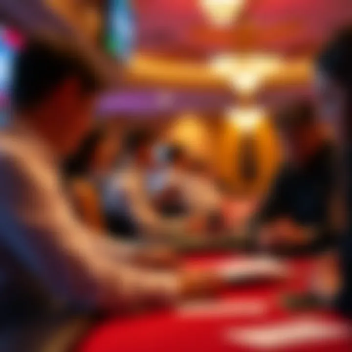 A training session for aspiring casino dealers