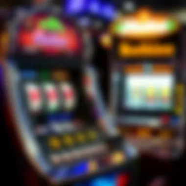 Comparison between an authentic slot machine and a digital version