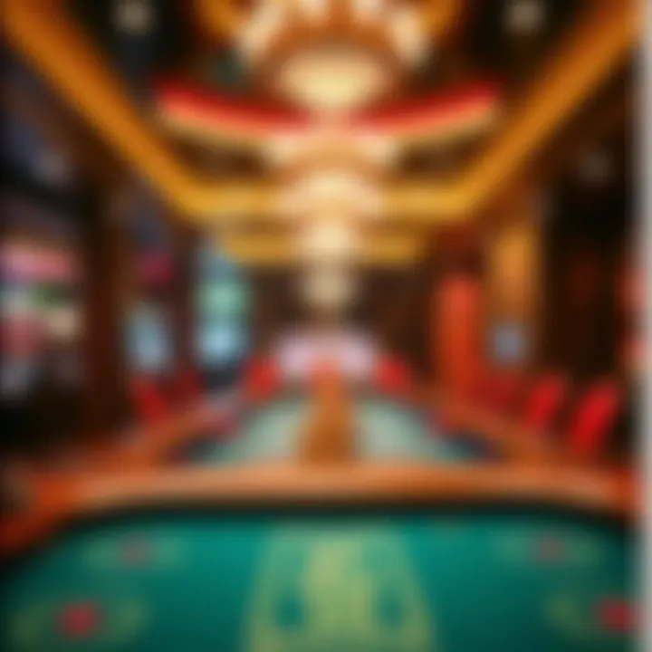 Casino ambiance showcasing Baccarat gameplay