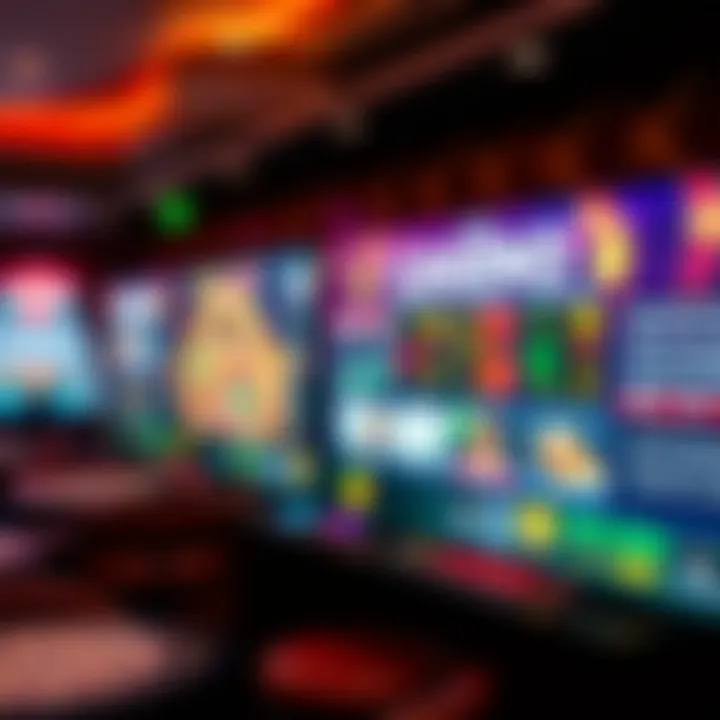 An overview of an online casino interface