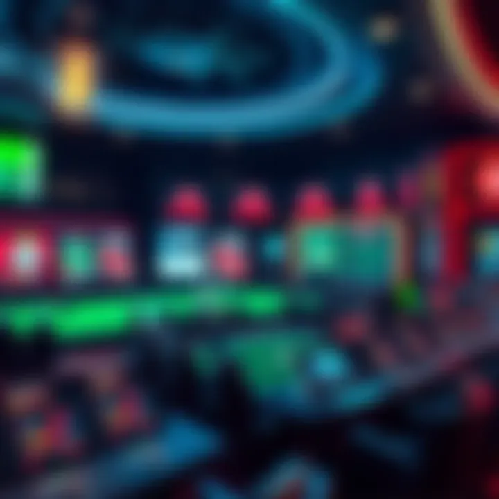 A futuristic illustration representing the future trends in the sports betting industry