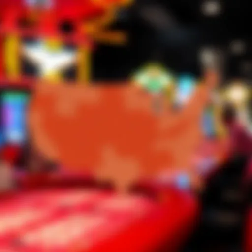 State-by-State Sports Betting Legal Landscape A detailed map showing different states' sports betting laws