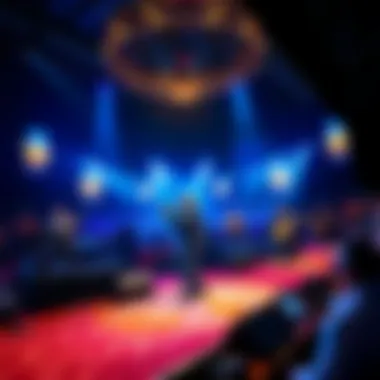 An array of renowned artists performing on stage at Winstar Casino