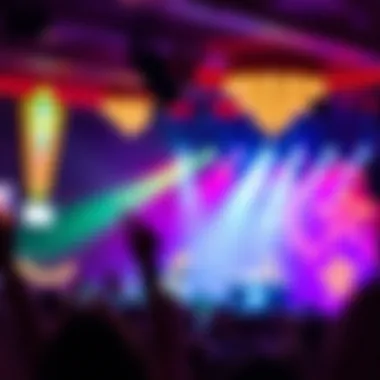 Vibrant concert atmosphere at Winstar Casino featuring a live performance