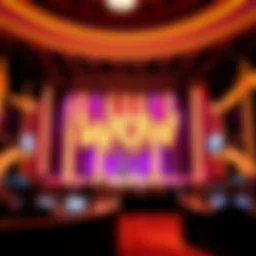 Vibrant stage design of WOW Vegas Show